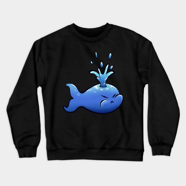 Adorable Whale Design Crewneck Sweatshirt by KawaiiForYou